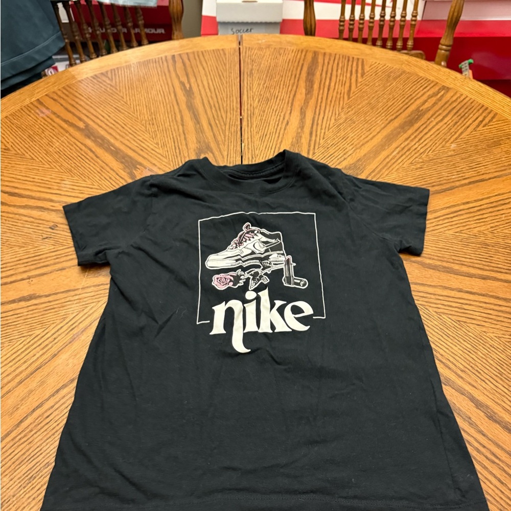 Nike Kids Black Graphic T-Shirt